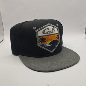 Black and Gray Cali Snapback Hat